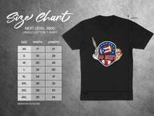 Load image into Gallery viewer, Bad Bunny Unisex Cotton T-shirt Size Chart Graphic