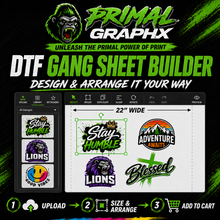 Load image into Gallery viewer, Custom DTF Gang Sheet Builder | Upload Your Design | Charlotte