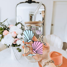 Load image into Gallery viewer, Seashells 16oz UVDTF Cup Wrap *Physical Transfer* UV DTF Transfers, Summer Cup Wrap Transfers, Ready to Ship uvdtf 0005