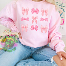 Load image into Gallery viewer, Pink Bows Coquette Trend Ready to Press DTF Transfer, Bows DTF Transfers, Ready to Press Transfers D0002