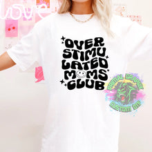 Load image into Gallery viewer, Retro Overstimulated Mama Club Ready to Press DTF Transfer, Mama DTF Transfers, Ready to Press Transfers D0007