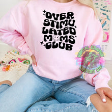 Load image into Gallery viewer, Retro Overstimulated Mama Club Ready to Press DTF Transfer, Mama DTF Transfers, Ready to Press Transfers D0007