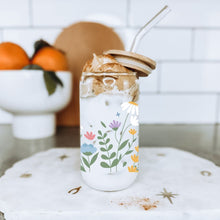 Load image into Gallery viewer, Spring Flowers Floral 16oz UVDTF Cup Wrap *Physical Transfer* UV DTF Transfers, Cup Wrap Transfers, Ready to Ship uvdtf 0008