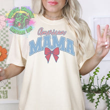 Load image into Gallery viewer, American Mama Bow Fourth of July DTF Transfers, American Mama DTF Transfer, 4th of July Bows DTF D0010