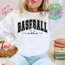 Load image into Gallery viewer, Baseball Mama Retro DTF Transfer | Mama DTF Transfer | Baseball DTF Transfer | Ready to Press Transfer D0015