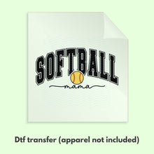 Load image into Gallery viewer, Softball Mama Retro DTF Transfer | Mama DTF Transfer | Softball DTF Transfer | Ready to Press Transfer D0017