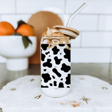 Load image into Gallery viewer, Cow Print 16oz UVDTF Cup Wrap, Southern UV DTF Transfers, Cup Wrap Transfers, Ready to Ship uvdtf 0015