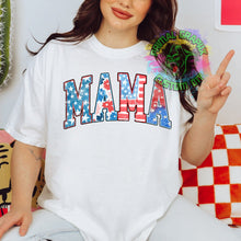 Load image into Gallery viewer, American Mama Fourth of July DTF Transfers, American Mama DTF Transfer, 4th of July Mama DTF D0034