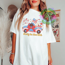 Load image into Gallery viewer, Coquette 4th of July DTF Transfer Ready to Press DTF Transfer America Retro 4th of July Tshirt Transfer D0035