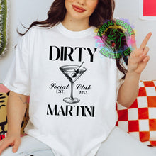 Load image into Gallery viewer, Ready to Press Dirty Martini Aesthetic DTF Transfer Cocktails Vintage DTF Apparel Transfers Direct to Film Transfers Aesthetic Martini D0039