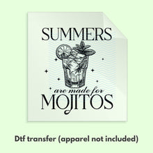 Load image into Gallery viewer, Ready to Press Mojitos Aesthetic DTF Transfer Cocktails Vintage DTF Apparel Transfers Direct to Film Transfers Summer D0040