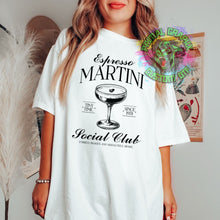 Load image into Gallery viewer, Ready to Press Espresso Martini Aesthetic DTF Transfer Cocktails Vintage DTF Apparel Transfers Direct to Film Transfers Aesthetic D0041