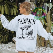 Load image into Gallery viewer, Ready to Press Summer Babe Cocktail Club DTF Transfer Aesthetic Vintage Cocktails DTF Transfer Apparel Transfer D0042