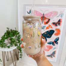 Load image into Gallery viewer, Spring Flowers Floral 16oz UVDTF Cup Wrap *Physical Transfer* UV DTF Transfers, Cup Wrap Transfers, Ready to Ship uvdtf