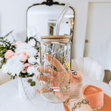 Load image into Gallery viewer, Spring Flowers Floral 16oz UVDTF Cup Wrap *Physical Transfer* UV DTF Transfers, Cup Wrap Transfers, Ready to Ship uvdtf