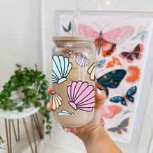 Load image into Gallery viewer, Seashells 16oz UVDTF Cup Wrap *Physical Transfer* UV DTF Transfers, Summer Cup Wrap Transfers, Ready to Ship uvdtf 0005
