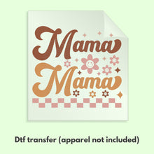 Load image into Gallery viewer, Retro Checkered Mama Ready to Press DTF Transfer, Mama DTF Transfers, Ready to Press Transfers D0004