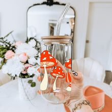 Load image into Gallery viewer, Mushrooms 16oz UVDTF Cup Wrap, UV DTF Transfers, Boho Cup Wrap Transfers, Ready to Ship uvdtf 0006