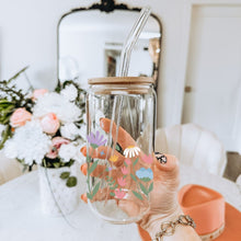 Load image into Gallery viewer, Spring Flowers Floral 16oz UVDTF Cup Wrap *Physical Transfer* UV DTF Transfers, Cup Wrap Transfers, Ready to Ship uvdtf 0008