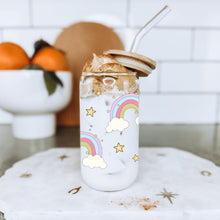 Load image into Gallery viewer, Rainbows Stars 16oz UVDTF Cup Wrap, UV DTF Transfers, Retro Cup Wrap Transfers, Ready to Ship uvdtf 0010