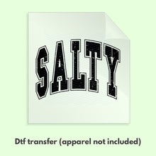 Load image into Gallery viewer, Ready to Press Retro Varsity Summer Salty DTF Transfer, Summer DTF Transfers, Retro Summer Apparel Transfers D0009