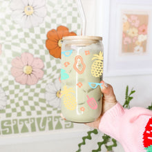 Load image into Gallery viewer, Summer Beach 16oz UVDTF Cup Wrap *Physical Transfer* UV DTF Transfers, Summer Cup Wrap Transfers, Ready to Ship uvdtf 0020