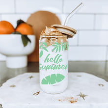 Load image into Gallery viewer, Hello Summer 16oz UVDTF Cup Wrap *Physical Transfer* UV DTF Transfers, Summer Cup Wrap Transfers, Ready to Ship uvdtf 0018