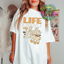 Load image into Gallery viewer, Life Liberty and Latte Ready to Press DTF Transfer, Patriotic DTF Transfers, Coffee DTF Transfer, Fourth of July Apparel dtf D0080