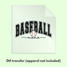 Load image into Gallery viewer, Baseball Mama Retro DTF Transfer | Mama DTF Transfer | Baseball DTF Transfer | Ready to Press Transfer D0015