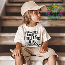 Load image into Gallery viewer, Daddy's Little Look Alike Skeleton Checkered DTF Transfer | Kids DTF Transfer | Mini DTF Transfer | Ready to Press Transfer D0024