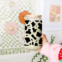 Load image into Gallery viewer, Cow Print 16oz UVDTF Cup Wrap, Southern UV DTF Transfers, Cup Wrap Transfers, Ready to Ship uvdtf 0015