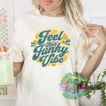 Load image into Gallery viewer, Ready to Press Feel This Funky Vibe Retro Groovy DTF Transfer Retro Aesthetic Trendy DTF Transfer Apparel Transfer D0088