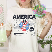 Load image into Gallery viewer, Smiley Y2K 4th of July Retro DTF Transfer Ready to Press DTF Transfer Patriotic Summer dtf apparel transfer D0033