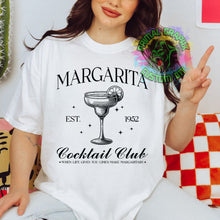 Load image into Gallery viewer, Ready to Press Margarita Aesthetic DTF Transfer Cocktails Vintage DTF Apparel Transfers Direct to Film Transfers Aesthetic D0038