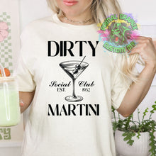 Load image into Gallery viewer, Ready to Press Dirty Martini Aesthetic DTF Transfer Cocktails Vintage DTF Apparel Transfers Direct to Film Transfers Aesthetic Martini D0039