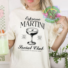 Load image into Gallery viewer, Ready to Press Espresso Martini Aesthetic DTF Transfer Cocktails Vintage DTF Apparel Transfers Direct to Film Transfers Aesthetic D0041
