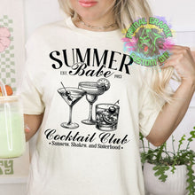 Load image into Gallery viewer, Ready to Press Summer Babe Cocktail Club DTF Transfer Aesthetic Vintage Cocktails DTF Transfer Apparel Transfer D0042