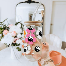 Load image into Gallery viewer, Yin Yang Retro Groovy 16oz UVDTF Cup Wrap *Physical Transfer* UV DTF Transfers, Groovy Cup Wrap Transfers, Ready to Ship uvdtf 0025