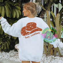 Load image into Gallery viewer, Ready to Press Howdy Cowboy Cowgirl Hat DTF Transfer Country Cowgirl DTF Transfer Apparel Transfer Tshirt Transfer D0066