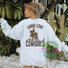 Load image into Gallery viewer, Ready to Press Long Live Cowgirls Country Southern Western DTF Transfer Country Cowgirl DTF Transfer Apparel Transfer Tshirt Transfer D0068