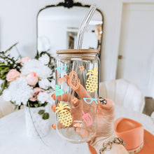 Load image into Gallery viewer, Summer Beach 16oz UVDTF Cup Wrap *Physical Transfer* UV DTF Transfers, Summer Cup Wrap Transfers, Ready to Ship uvdtf 0020