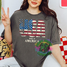 Load image into Gallery viewer, USA Distressed Ready to Press dtf Transfer, Patriotic DTF Transfers, DTF Transfer, Fourth of July Apparel dtf D0081