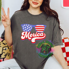 Load image into Gallery viewer, Merica Sunglasses Retro 4th of July Ready to Press DTF Transfer, Patriotic DTF Transfers, Fourth of July Apparel dtf D0084