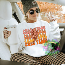 Load image into Gallery viewer, Fall Vibes Lightening Bolt Cheetah DTF Transfer Fall DTF Transfer Retro Groovy Fall Ready to Press Transfer D0094