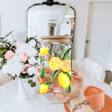 Load image into Gallery viewer, Lemons 16oz UVDTF Cup Wrap *Physical Transfer* UV DTF Transfers, Summer Cup Wrap Transfers, Ready to Ship uvdtf 0023