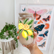 Load image into Gallery viewer, Lemons 16oz UVDTF Cup Wrap *Physical Transfer* UV DTF Transfers, Summer Cup Wrap Transfers, Ready to Ship uvdtf 0023