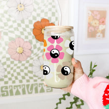 Load image into Gallery viewer, Yin Yang Retro Groovy 16oz UVDTF Cup Wrap *Physical Transfer* UV DTF Transfers, Groovy Cup Wrap Transfers, Ready to Ship uvdtf 0025