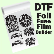 Load image into Gallery viewer, Custom DTF Foil Fuse Film Builder | Upload Your Design