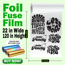 Load image into Gallery viewer, FOIL FUSE FILM 22" X 120"