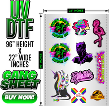 Load image into Gallery viewer, UV DTF Transfers 22"x96"